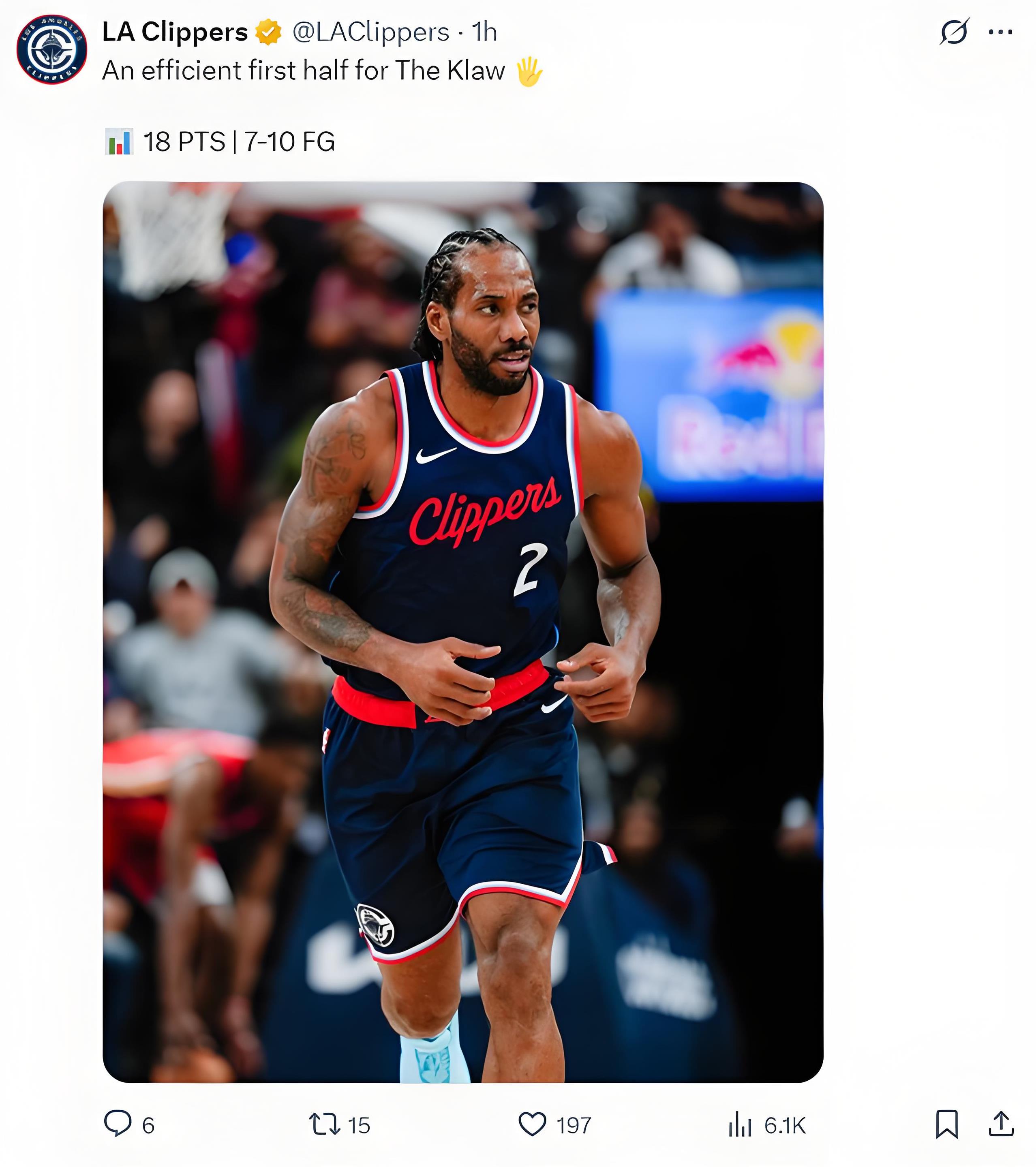 关于快船大胜骑士,伦纳德砍下30+得分的信息 关于快船大胜骑士,伦纳德砍下30+得分的信息